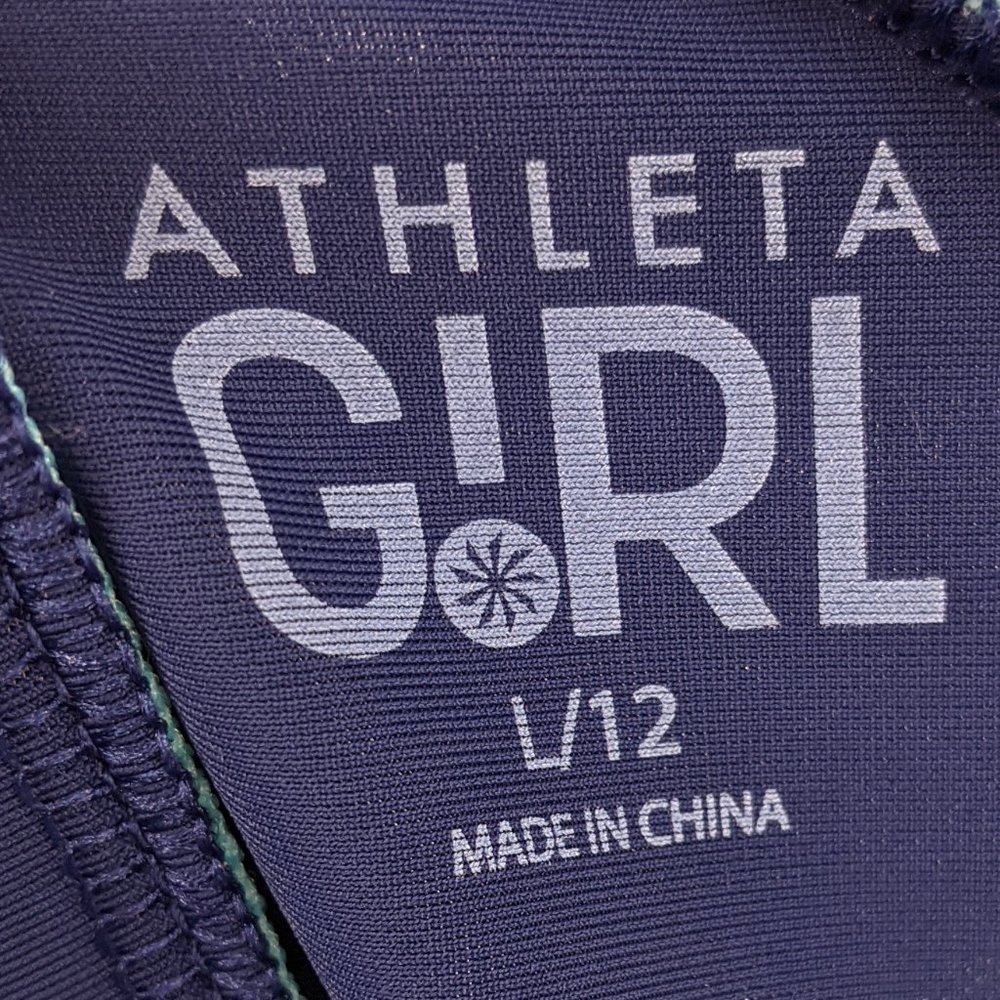 Athleta Girl Mock Neck Rash Guard Sz L/12 - Picture 7 of 10